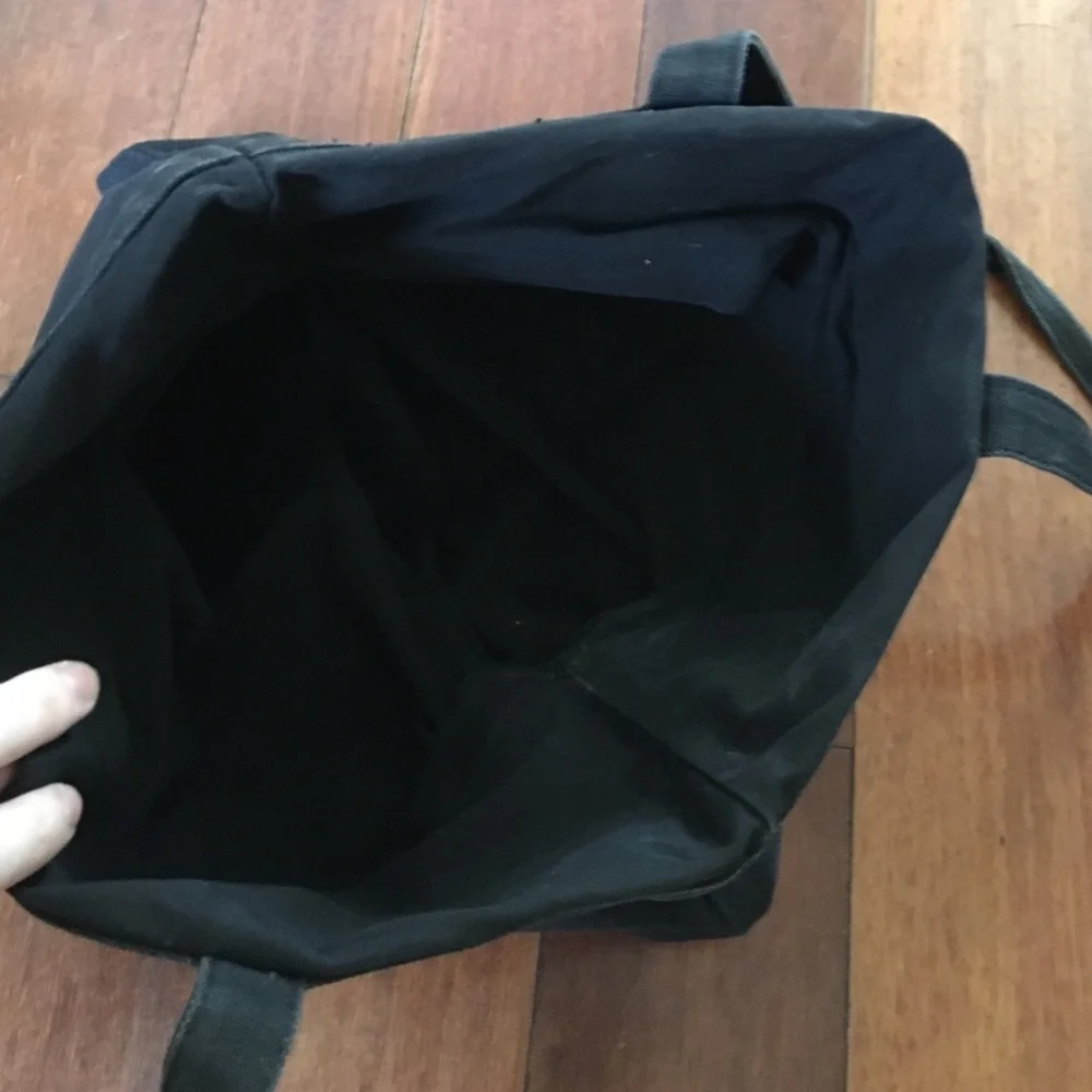 See By Chloé Black Canvas Logo Tote